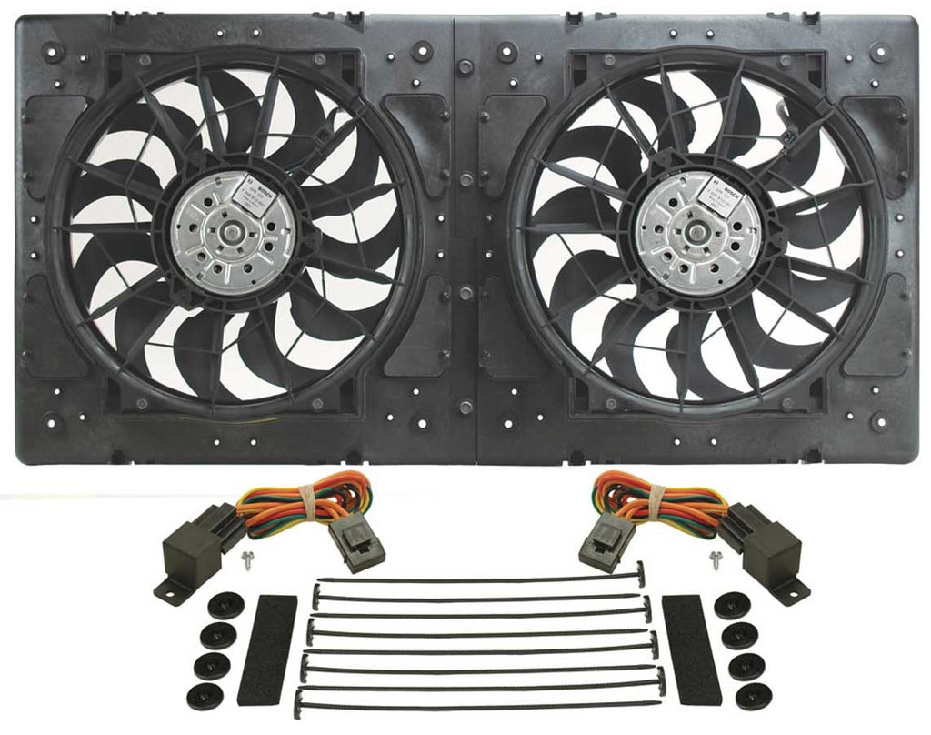 DERALE 16934 - 12in Dual High Output RAD Fans Puller image