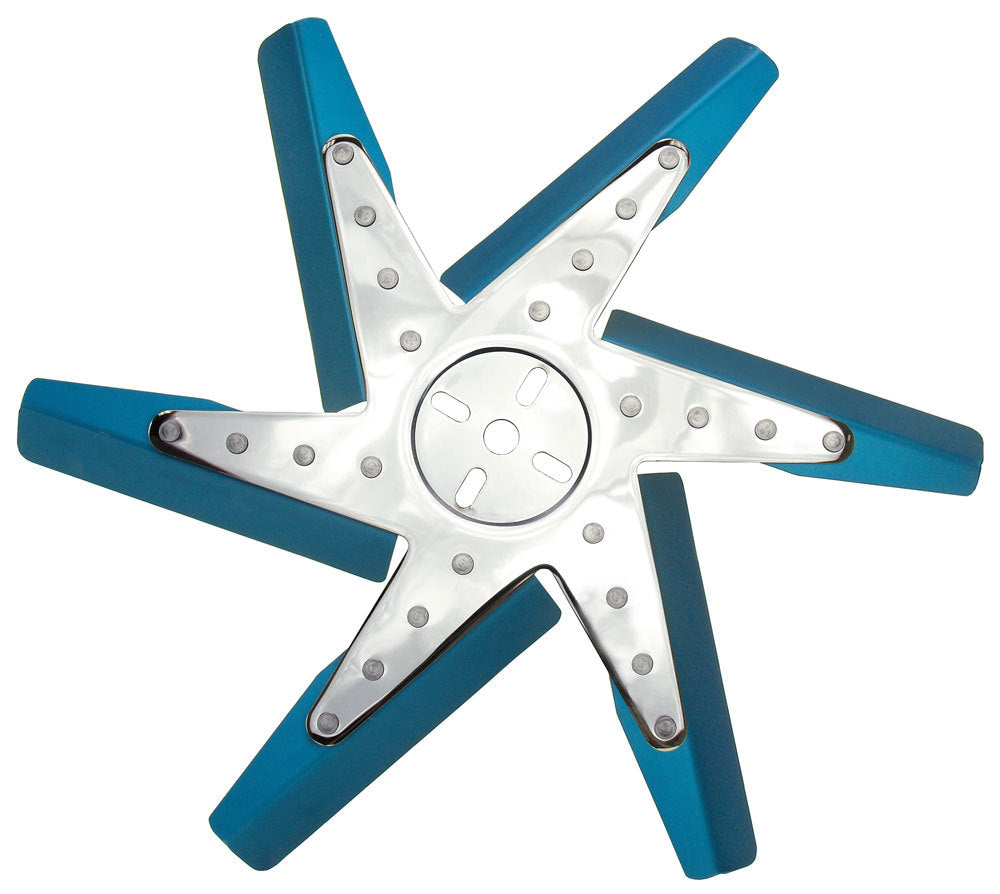 DERALE 19517 - 17in Blue Anodized Fan  image