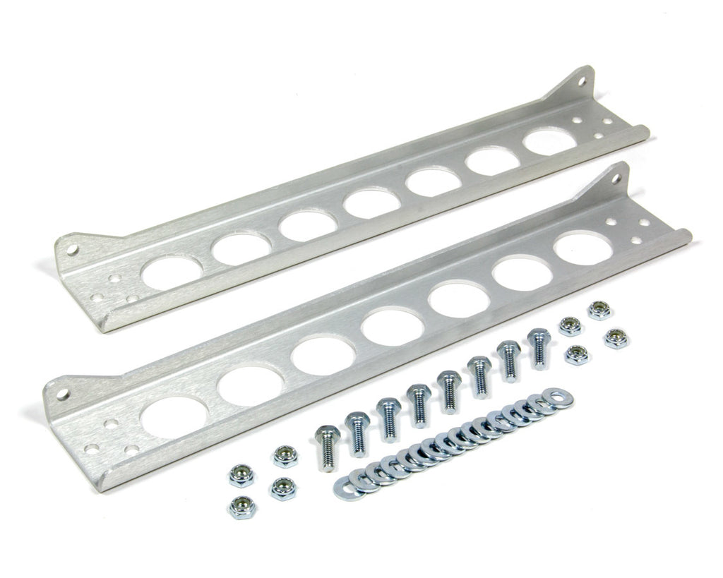 DERALE 50023 - Single Cooler Mounting Brackets Aluminum image