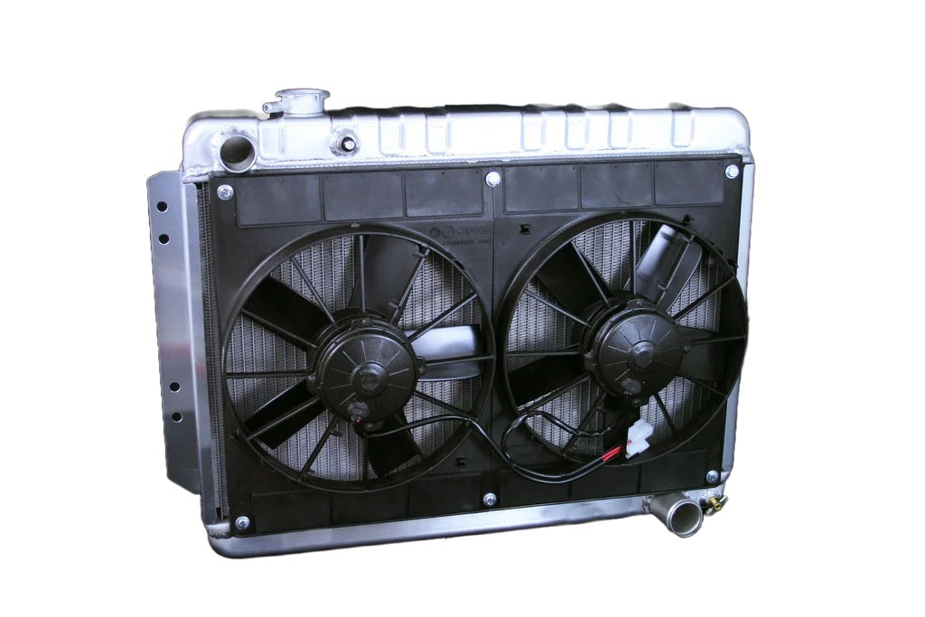 DEWITTS RADIATOR 32-4139015M - Radiator w/Fans Impala 59-64 Manual Trans Raw image