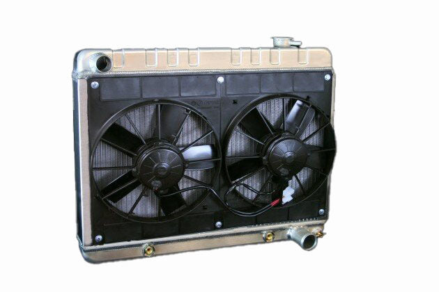 DEWITTS RADIATOR 32-4139017A - Radiator w/Fans C-10 Trk 63-66 Auto Trans Raw image