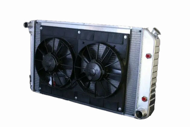 DEWITTS RADIATOR 32-4139034A - Radiator w/Fans Chevelle 73-77 Auto Trans Raw image