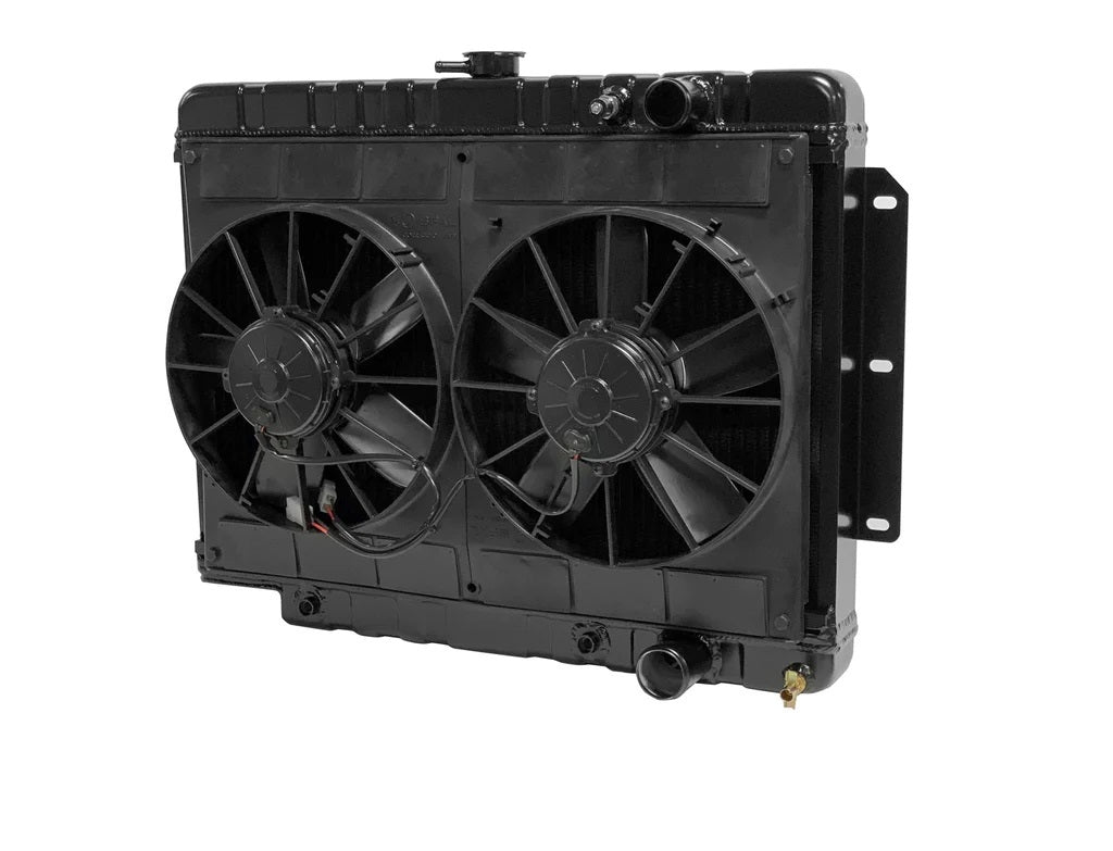 DEWITTS RADIATOR 32-4239014A - Radiator w/Fans Impala 59-64 Auto Trans Black image