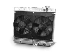 Load image into Gallery viewer, DEWITTS RADIATOR 32-6139010A - Radiator w/Fans Nova 62-67 LS Auto Trans Raw image