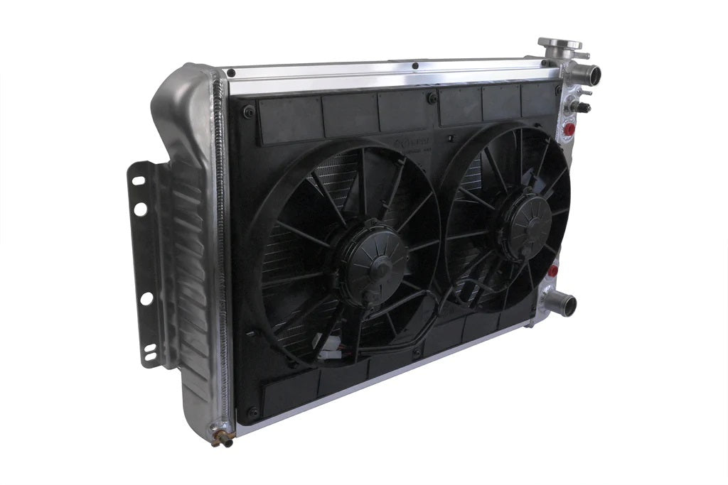 DEWITTS RADIATOR 32-6139022A - Radiator w/Fans Camaro 67-69 LS Auto Trans Raw image