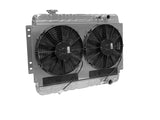 Radiator w/Fans Chevelle LS 73-77 Man Trans Raw