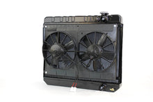 Load image into Gallery viewer, DEWITTS RADIATOR 32-6239010M - Radiator w/Fans Nova 62-67 LS Man Trans Blk image