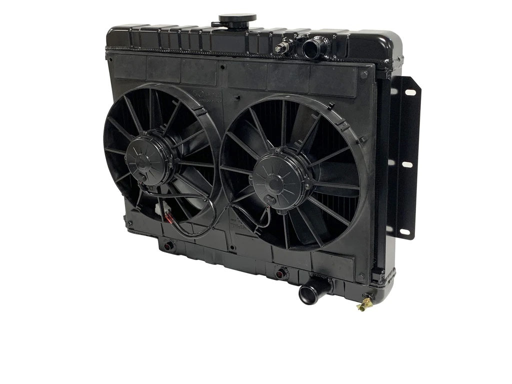 DEWITTS RADIATOR 32-6239014A - Radiator w/Fans Impala LS 59-64 Auto Trans Blk image