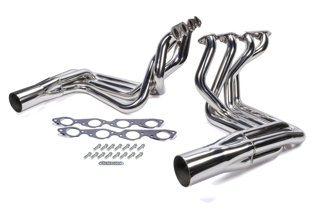 DOUGS HEADERS D381-SS - BBC Side Mount Headers 304 S/S - 63-82 Vette image