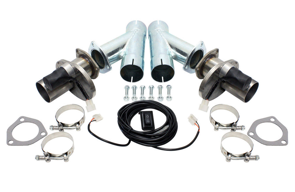 DOUGS HEADERS DEC250AK - 2.5in Exhaust Cutout Kit Electric (pair) image