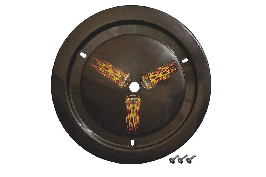 DOMINATOR RACE PRODUCTS 1006-B-BK - Wheel Cover Bolt-On Black Real Style image