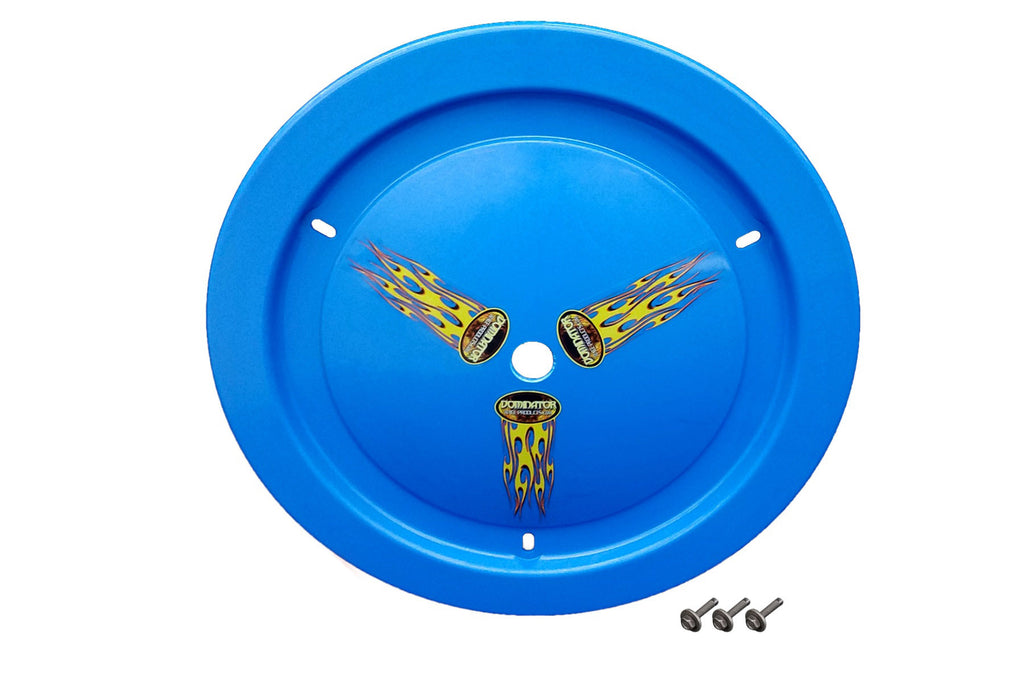 DOMINATOR RACE PRODUCTS 1006-B-BL - Wheel Cover Bolt-On Blue Real Style image