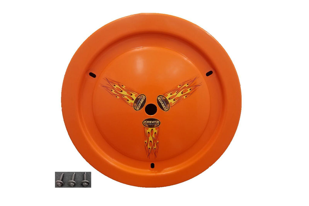 DOMINATOR RACE PRODUCTS 1006-B-OR - Wheel Cover Bolt-On Orange Real Style image