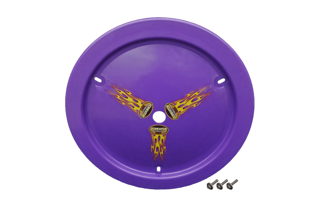 DOMINATOR RACE PRODUCTS 1006-B-PU - Wheel Cover Bolt-On Purple Real Style image