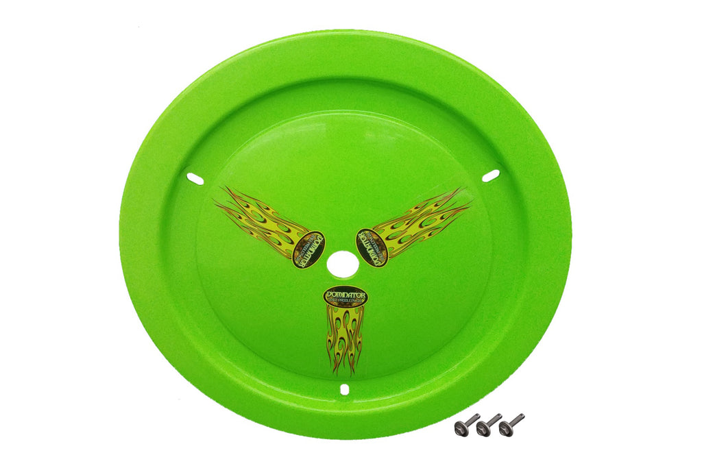 DOMINATOR RACE PRODUCTS 1006-B-XG - Wheel Cover Bolt-On Xtr Green Real Style image