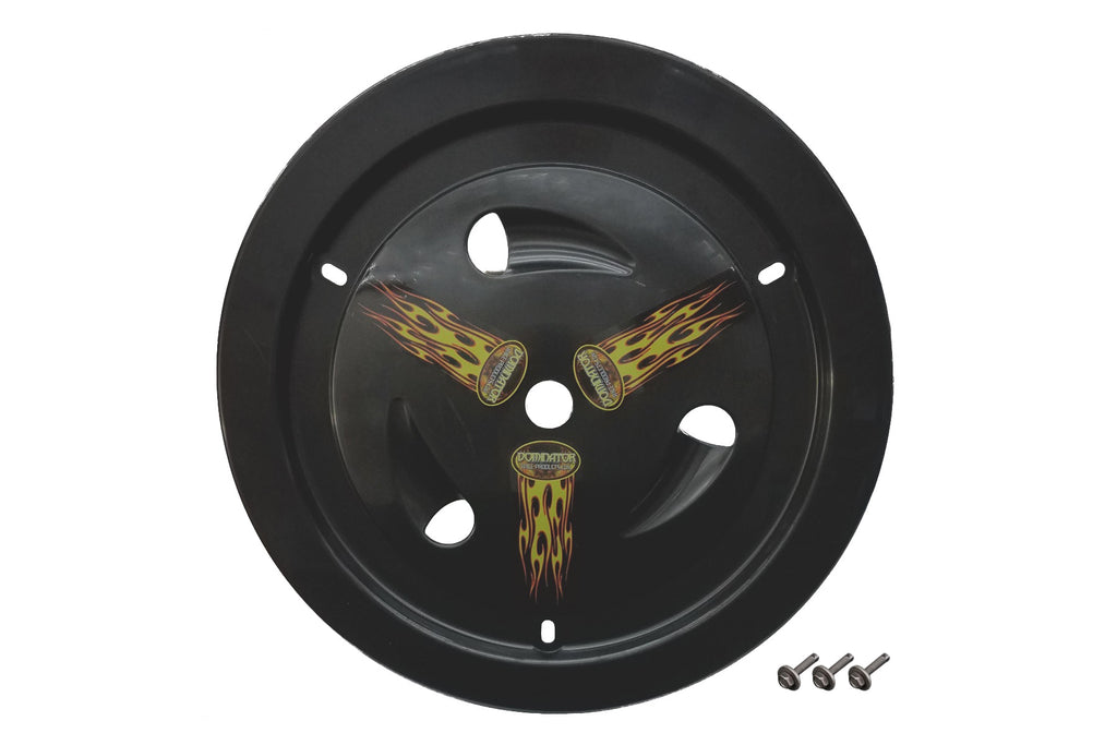 DOMINATOR RACE PRODUCTS 1007-B-BK - Wheel Cover Bolt-On Black Real Style image