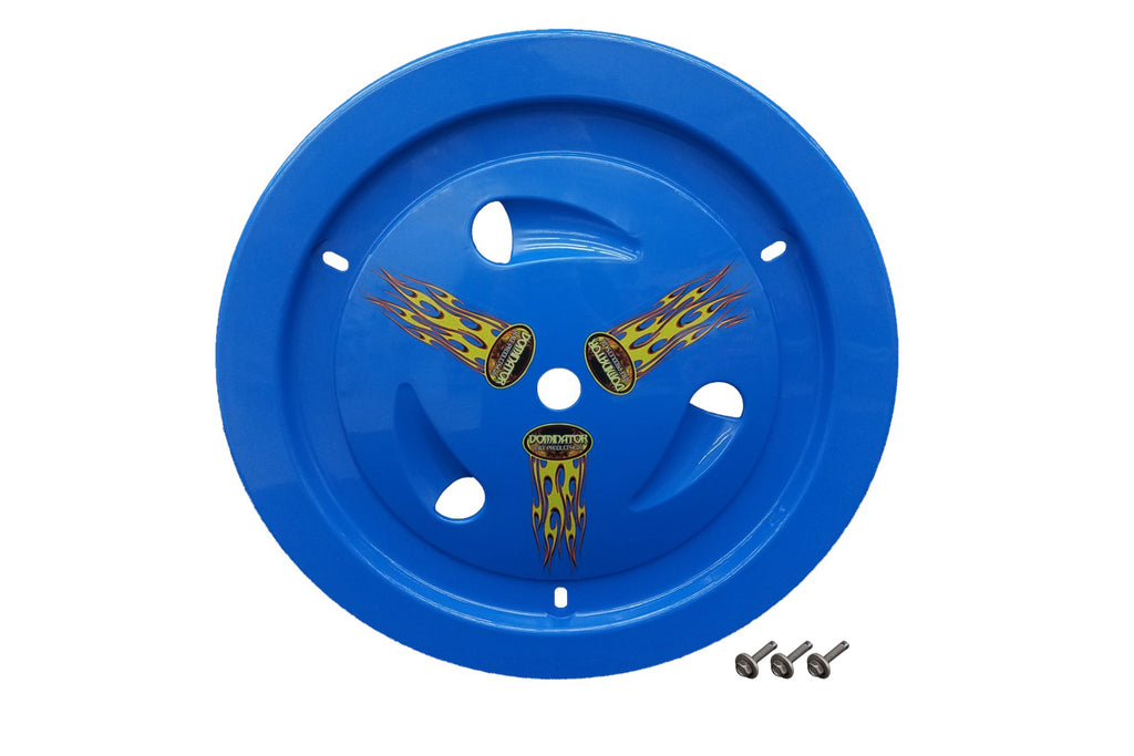 DOMINATOR RACE PRODUCTS 1007-B-BL - Wheel Cover Bolt-On Blue Real Style image