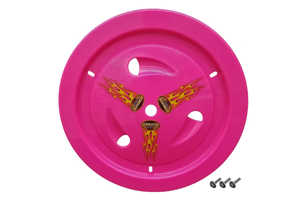 DOMINATOR RACE PRODUCTS 1007-B-PK - Wheel Cover Bolt-On Pink Real Style image