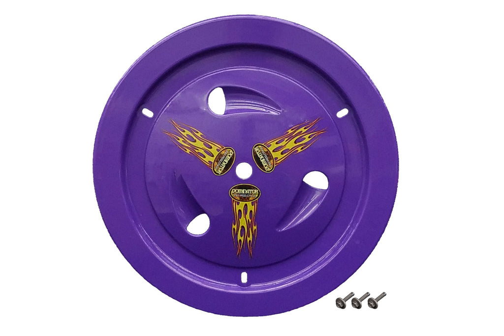 DOMINATOR RACE PRODUCTS 1007-B-PU - Wheel Cover Bolt-On Purple Real Style image