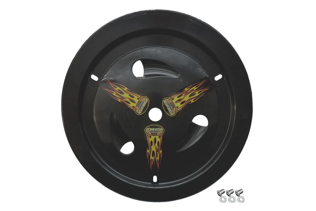 DOMINATOR RACE PRODUCTS 1007-D-BK - Wheel Cover Dzus-On Black Real Style image