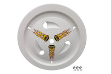 Load image into Gallery viewer, DOMINATOR RACE PRODUCTS 1007-D-WH - Wheel Cover Dzus-On White Real Style image