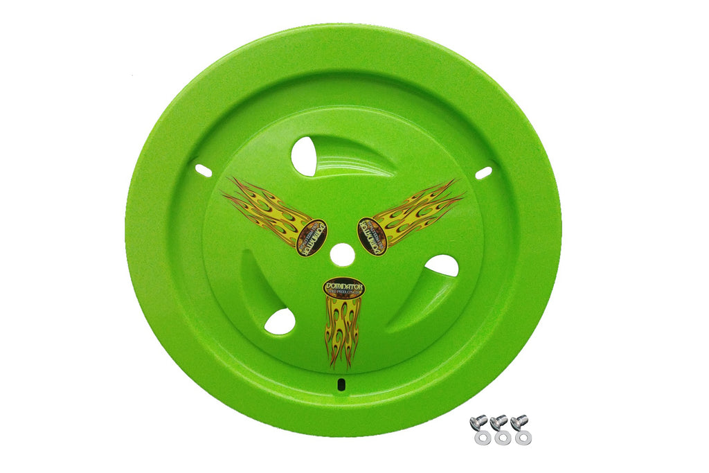 DOMINATOR RACE PRODUCTS 1007-D-XG - Wheel Cover Dzus-On Xtr Green Real Style image