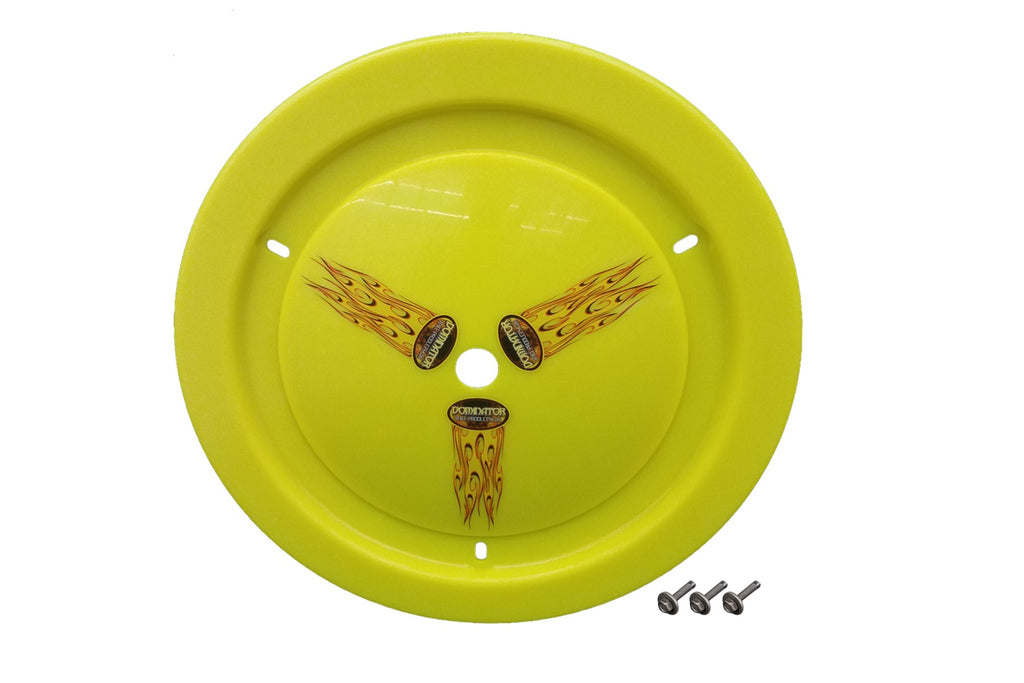 DOMINATOR RACE PRODUCTS 1012-B-FYE - Wheel Cover Bolt-On Fluo Yellow image