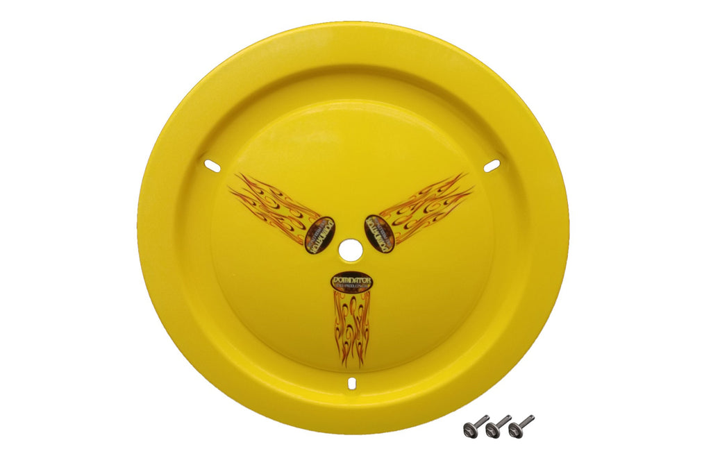 DOMINATOR RACE PRODUCTS 1012-B-YE - Wheel Cover Bolt-On Yellow image