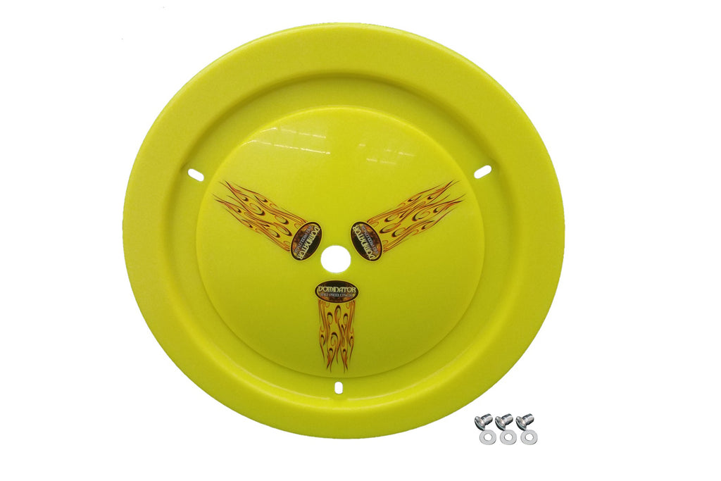 DOMINATOR RACE PRODUCTS 1012-D-FYE - Wheel Cover Dzus-On Fluo Yellow image