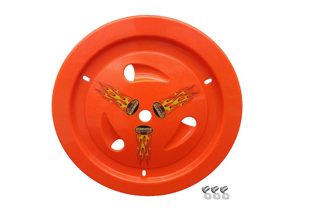 DOMINATOR RACE PRODUCTS 1013-B-FOR - Wheel Cover Bolt-On Fluo Orange image