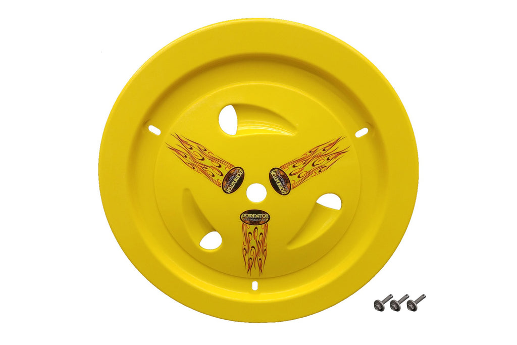 DOMINATOR RACE PRODUCTS 1013-B-YE - Wheel Cover Bolt-On Yellow image