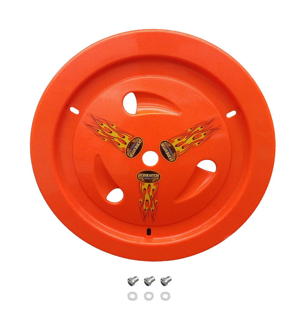 DOMINATOR RACE PRODUCTS 1013-D-FLO-OR - Wheel Cover Dzus-On Fluo Orange image