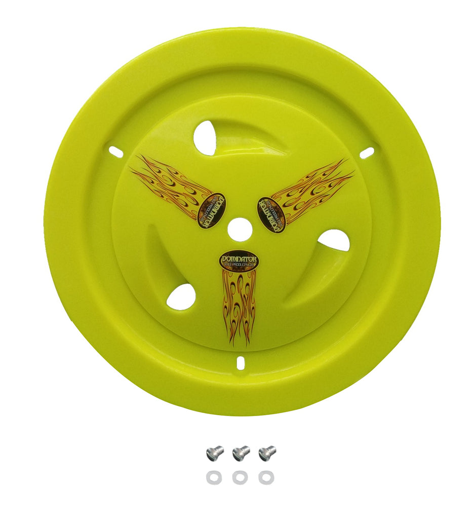 DOMINATOR RACE PRODUCTS 1013-D-FLO-YE - Wheel Cover Dzus-On Fluo Yellow image