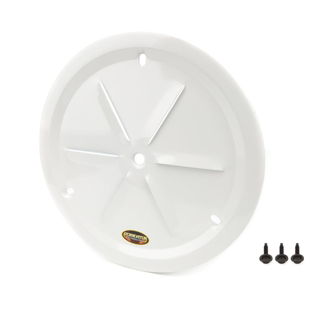 DOMINATOR RACE PRODUCTS 1031-B-WH - Wheel Cover Louver Vent Alum Bolt 15in White image