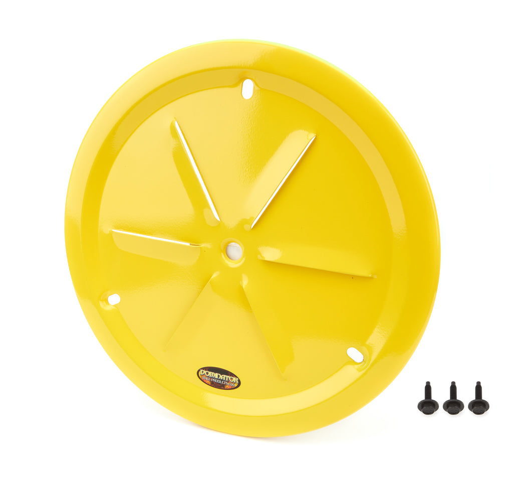 DOMINATOR RACE PRODUCTS 1031-B-YE - Wheel Cover Louver Vent Alum Bolt 15in Yellow image