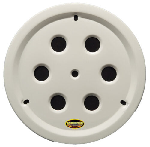 DOMINATOR RACE PRODUCTS 1032-B-WH - Wheel Cover Hole Vent Alum Bolt 15in White image