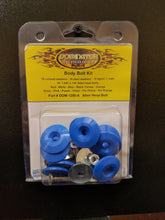 Load image into Gallery viewer, DOMINATOR RACE PRODUCTS 1200-A-BL - Body Bolt Kit Blue Allen Head image