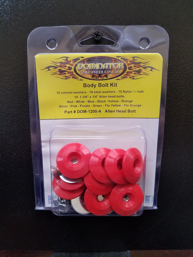 DOMINATOR RACE PRODUCTS 1200-A-RD - Body Bolt Kit Red Allen Head image