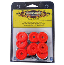 Load image into Gallery viewer, DOMINATOR RACE PRODUCTS 1200-B-FLO-OR - Body Bolt Kit Flou Orange Hex Head image