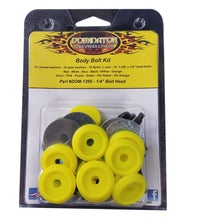 Load image into Gallery viewer, DOMINATOR RACE PRODUCTS 1200-B-FLO-YE - Body Bolt Kit Flou Yellow Hex Head image