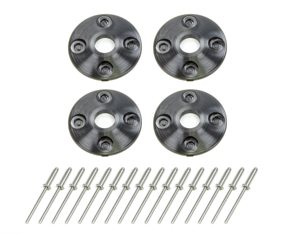 DOMINATOR RACE PRODUCTS 1202-BK - Scuff Plate Plastic 4pk Black image