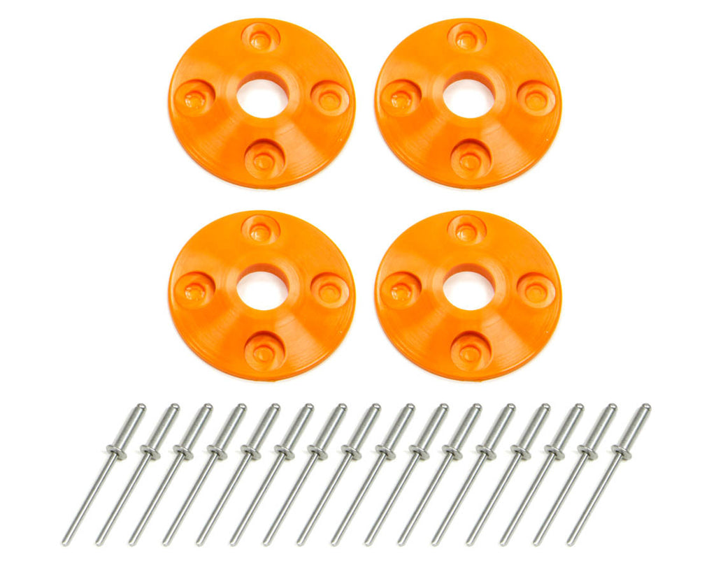 DOMINATOR RACE PRODUCTS 1202-OR - Scuff Plate Plastic 4pk Orange image