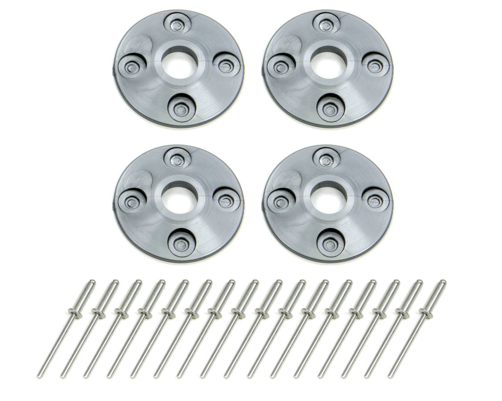 DOMINATOR RACE PRODUCTS 1202-SIL - Scuff Plate Plastic 4pk Silver image