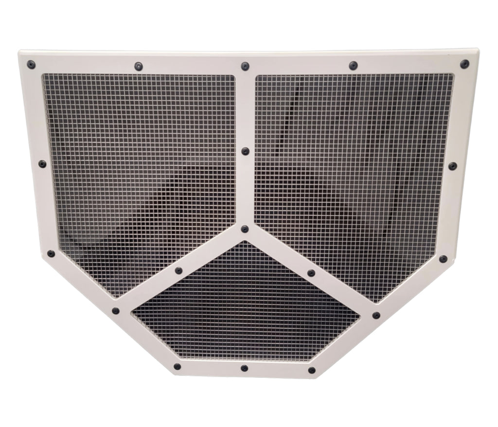 DOMINATOR RACE PRODUCTS 551-WH - Shaker Screen Radiator Mod White image