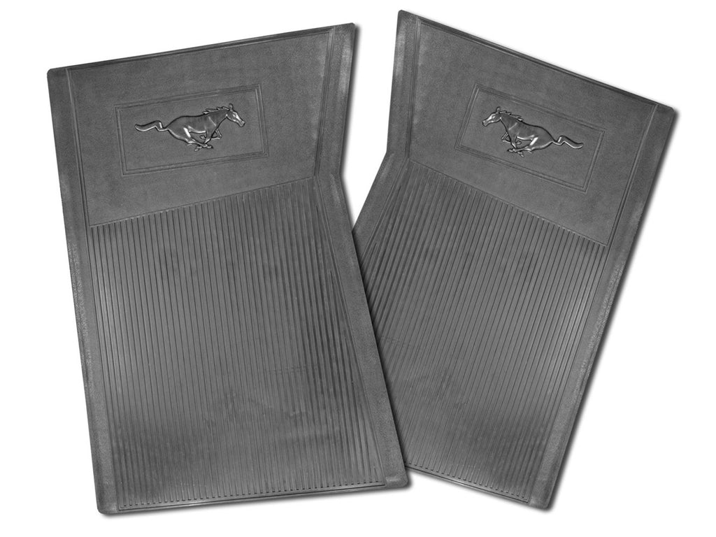 DRAKE AUTOMOTIVE GROUP C5ZZ-6513086-BK - 65-66 Mustang Pony Floor Mats Black image