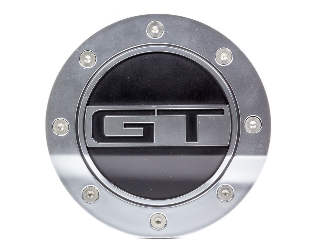 DRAKE AUTOMOTIVE GROUP FR3Z-6640526-GS - Fuel Door GT Silver/Blk 15-   Mustang image