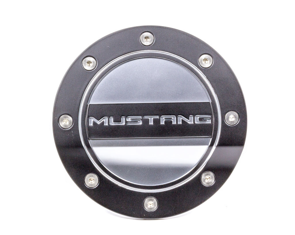 DRAKE AUTOMOTIVE GROUP FR3Z-6640526-MB - Fuel Door Mustang Black/ Silver 15-   Mustang image