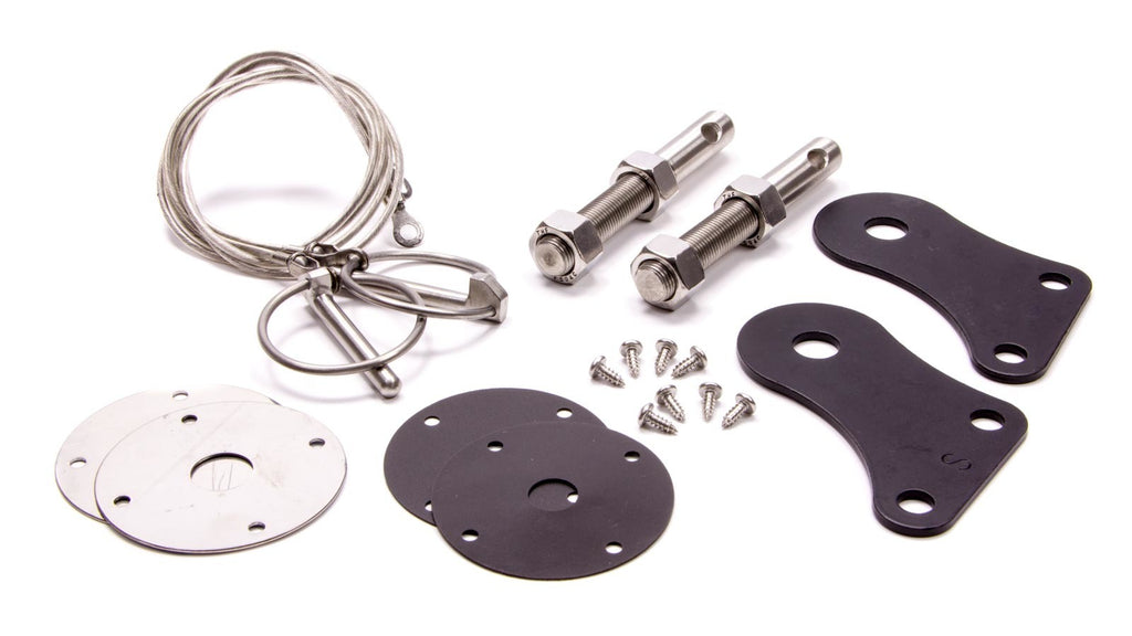 DRAKE AUTOMOTIVE GROUP S1MS-16892-SSK - Hood Pin Kit Stainless 05-09 Mustang image