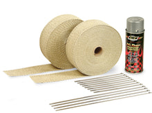 Load image into Gallery viewer, DESIGN ENGINEERING 10112 - 2in Exhaust Wrap Kit Tan w/Aluminum Silicone Coat image