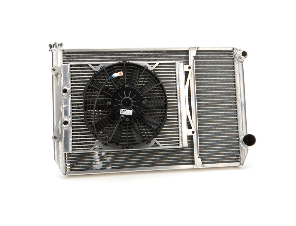 FLUIDYNE PERFORMANCE MGM.SLM.OPEN - Radiator Dbl 29x18 W/Oil Cooler Fan w/ Fill Neck image